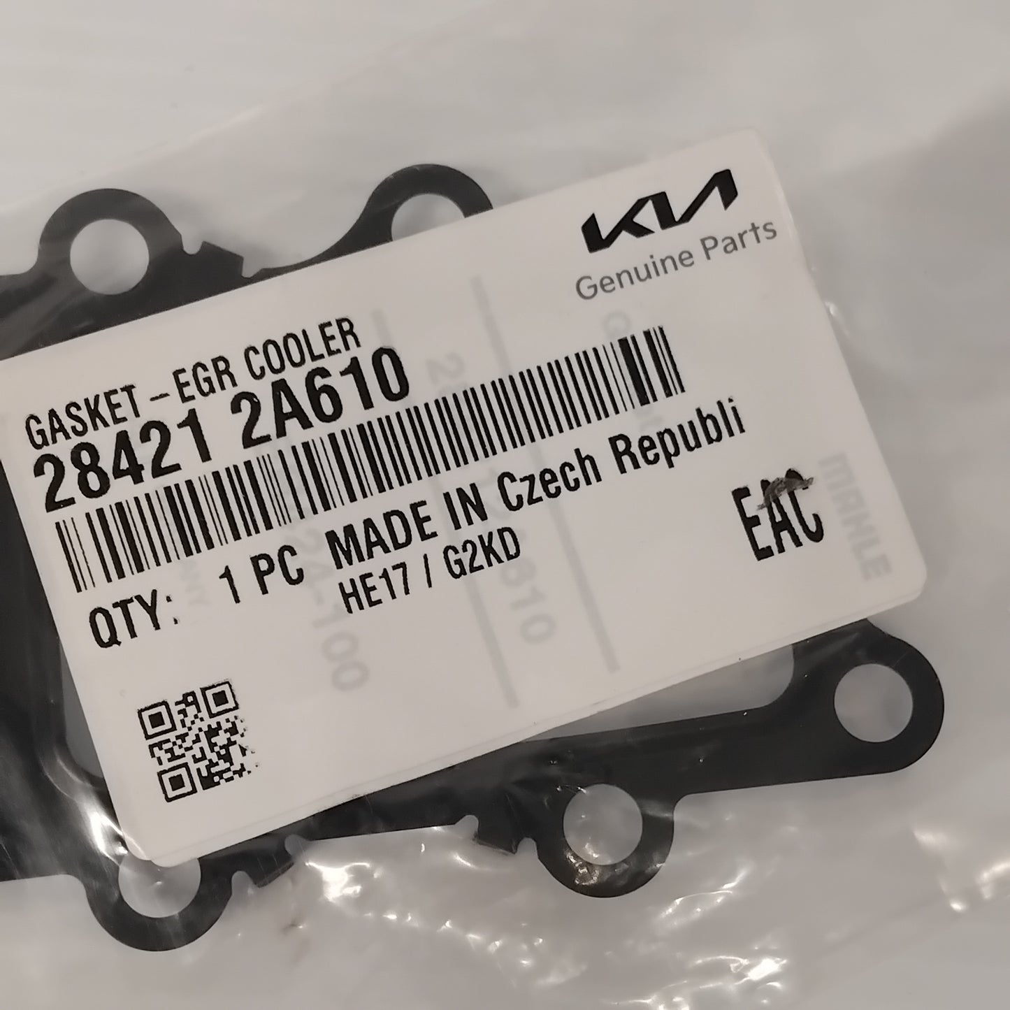 Genuine EGR Cooler Gasket - Kia Ceed 2015-2018 | 284212A610