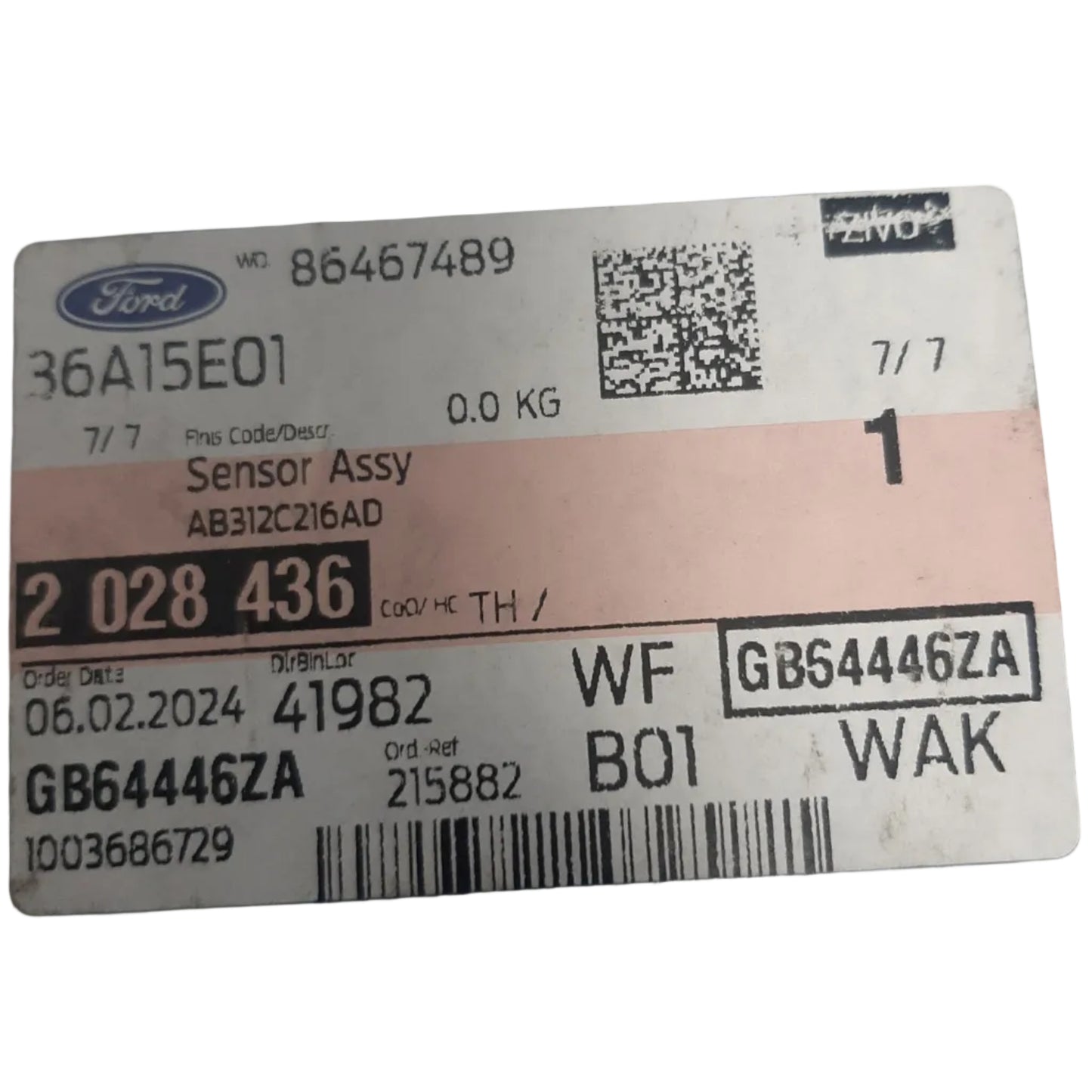 Genuine Ford Sensor Assy | 2028436
