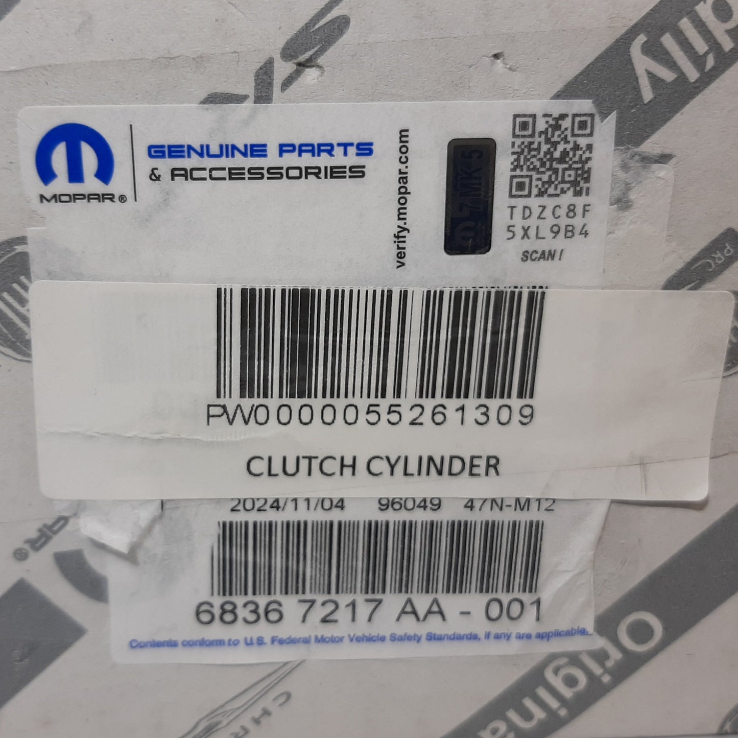 Genuine Fiat Clutch Cylinder | 55261309