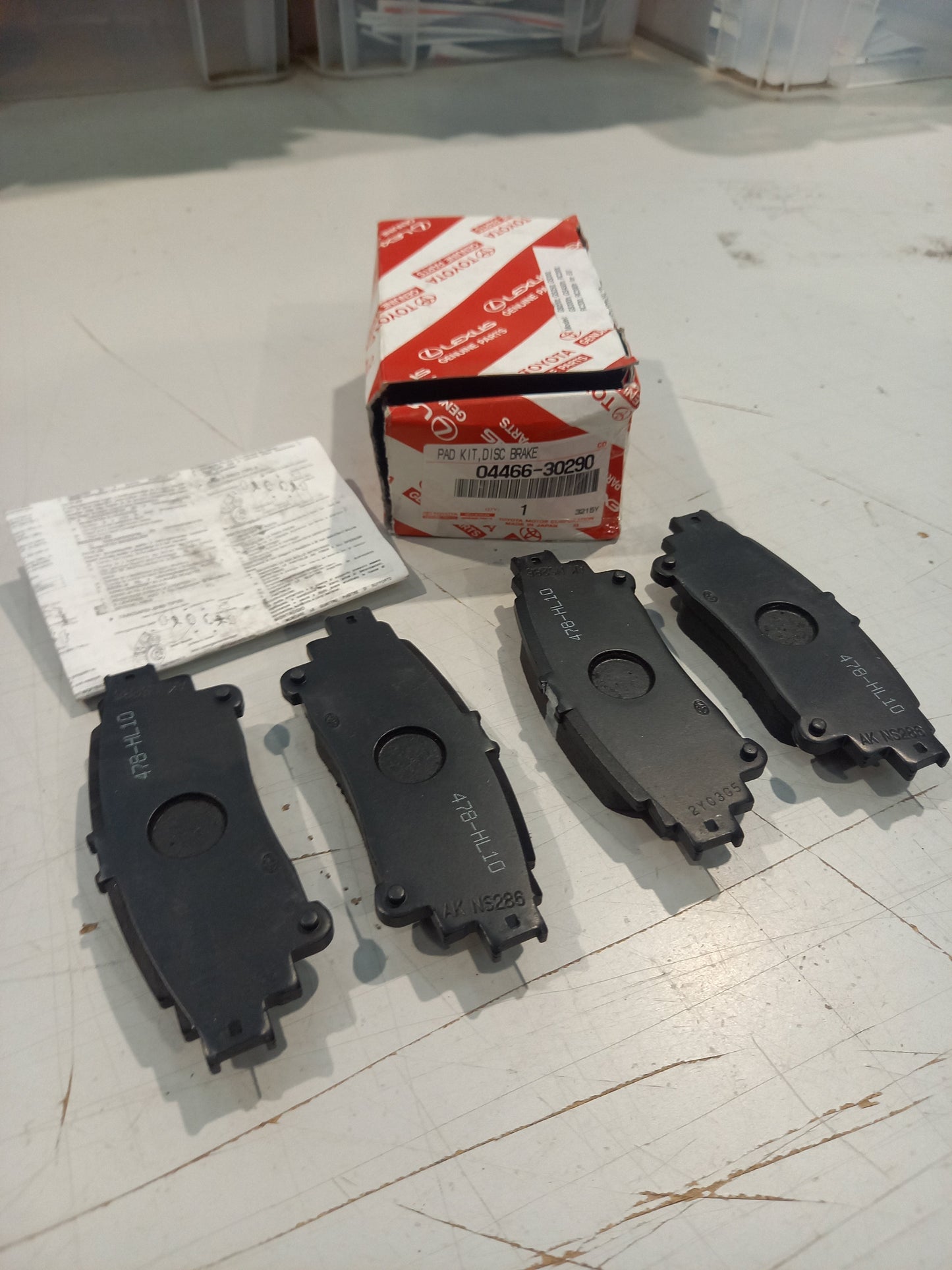Genuine Lexus Pad Kit, Disc Brake | 04466-30290