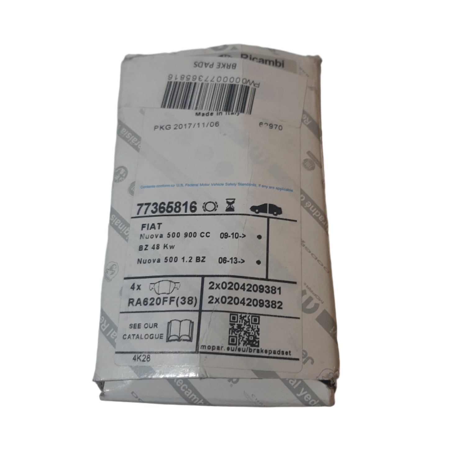 Genuine Fiat Brake Pad-Set | 77365816