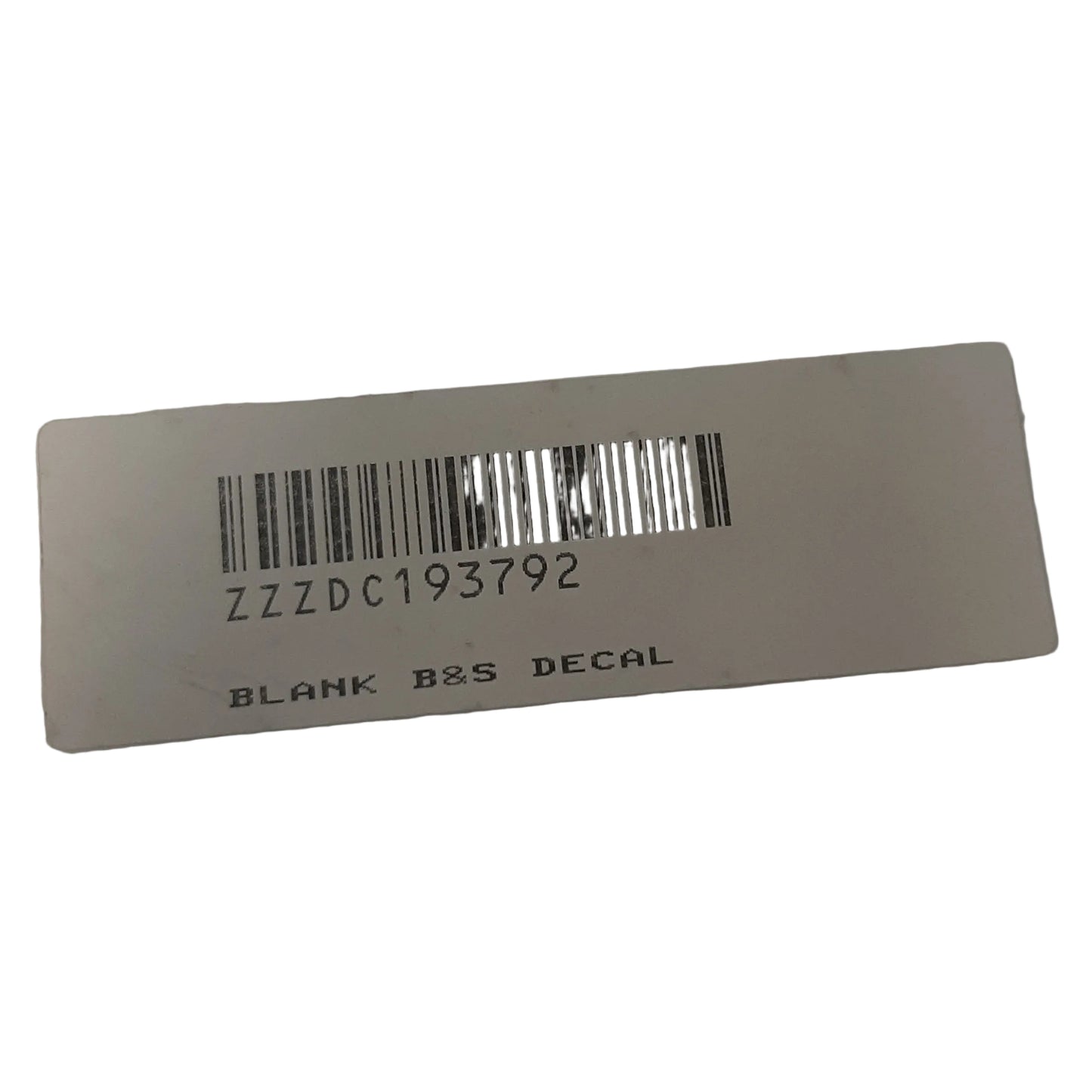 Genuine Harley Davidson Blank B&S Decal | ZDC193792
