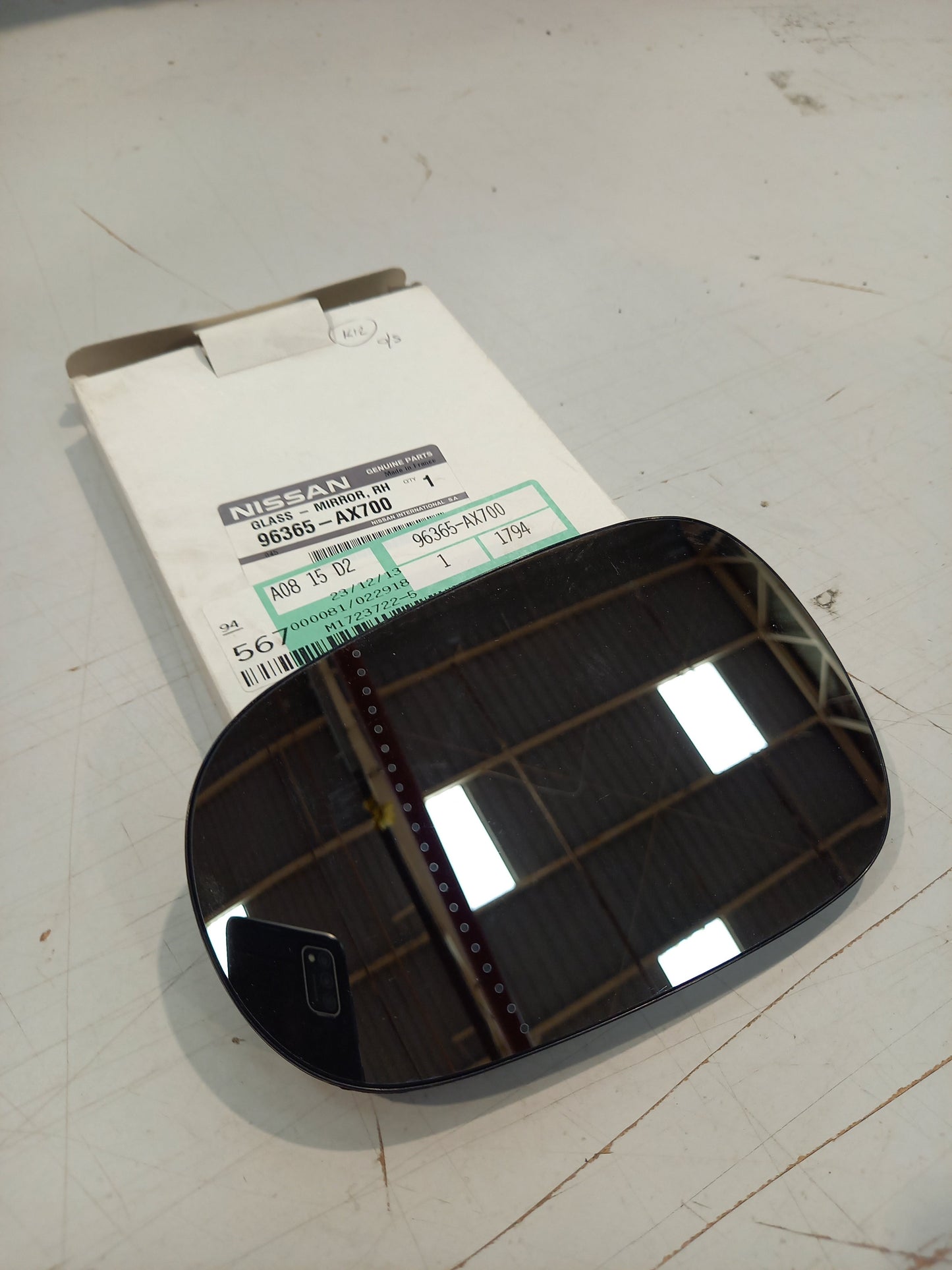 Genuine Nissan Glass-Mirror,Rh | 96365AX700