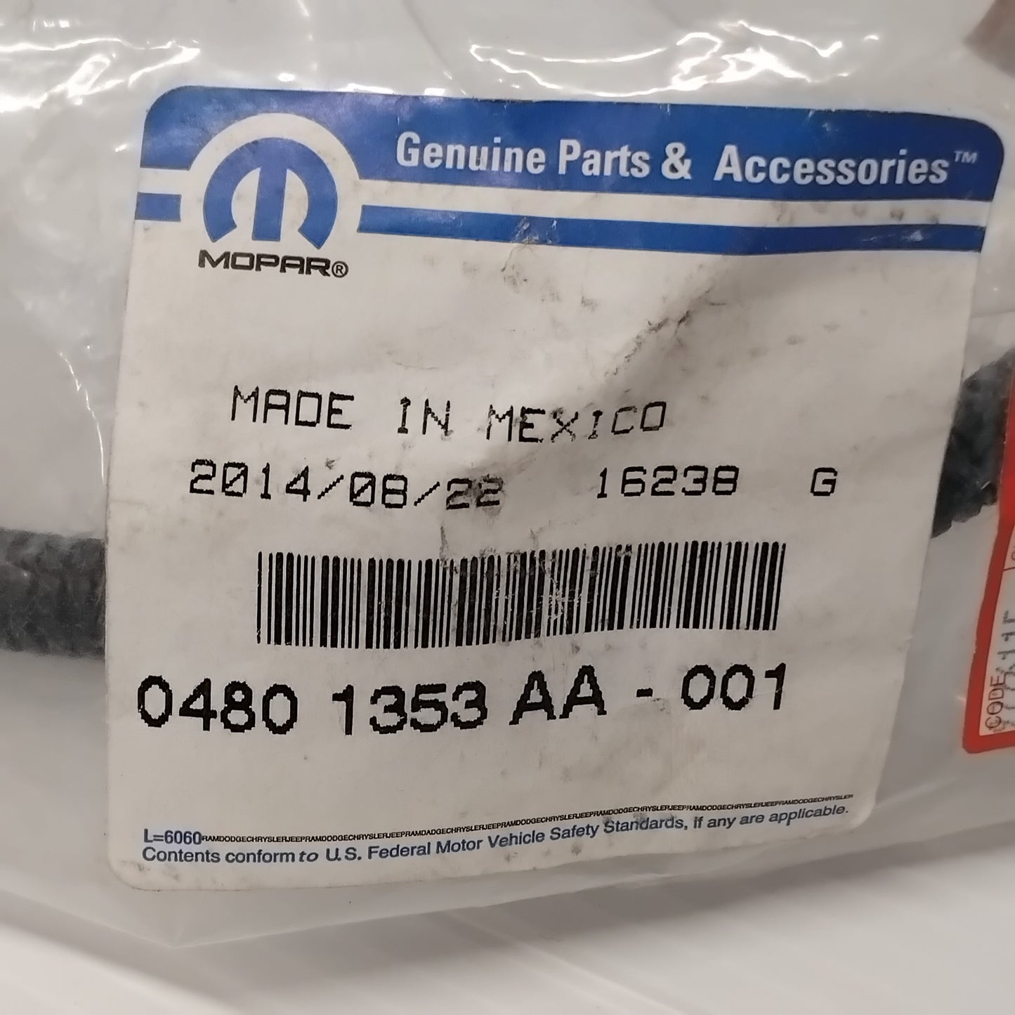 Genuine Jeep Cable Harness | K04801353AA
