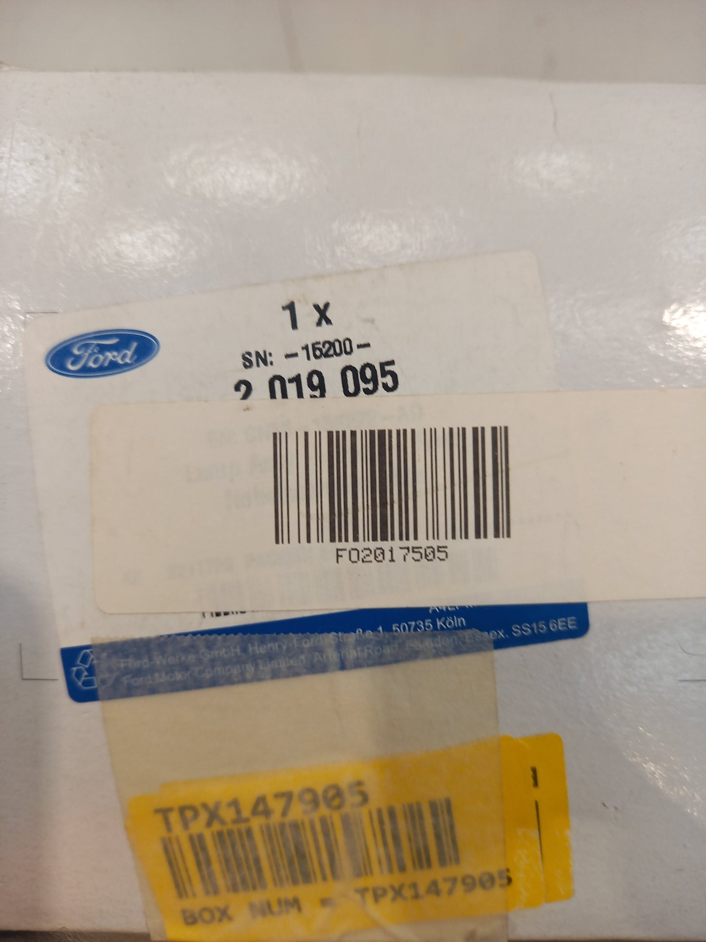Genuine Ford Lamp Assy | 2017505