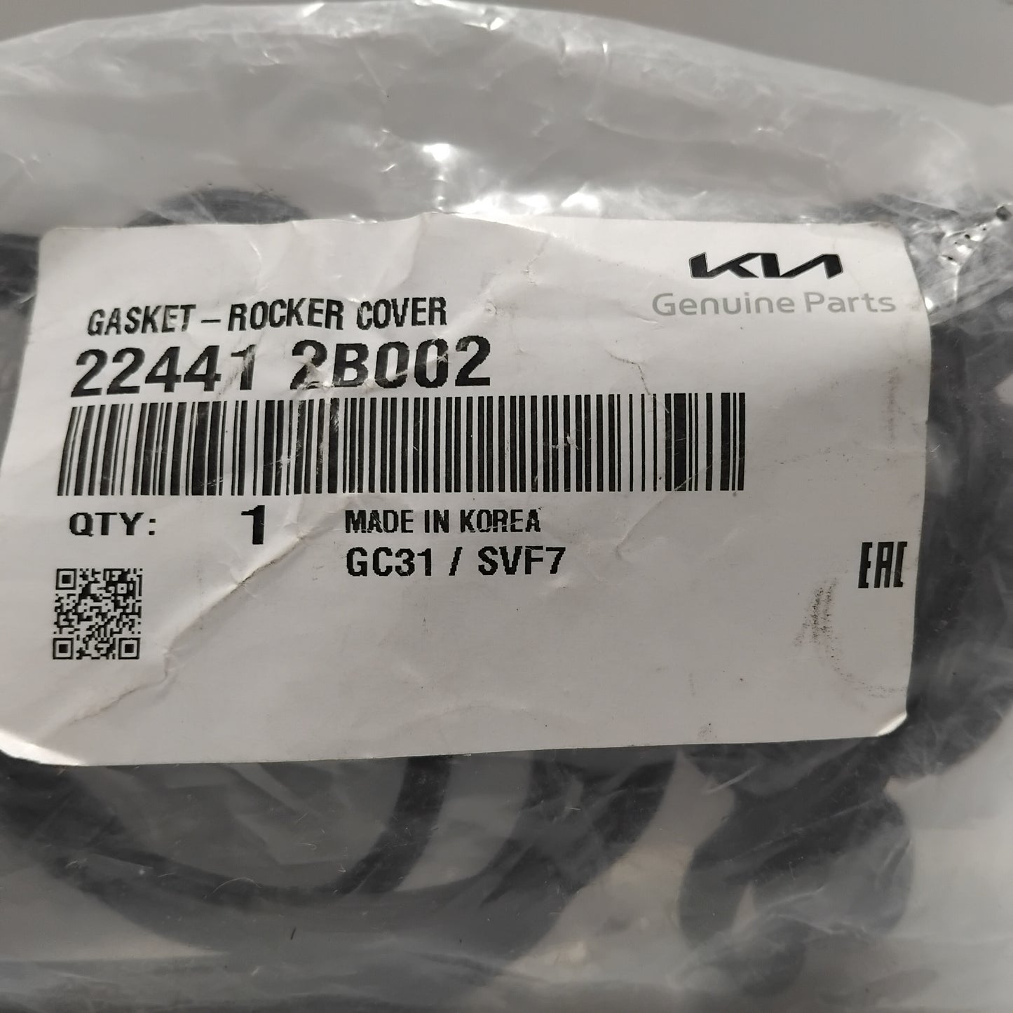 Genuine Kia Gasket-Rocker Cover | 224412B002