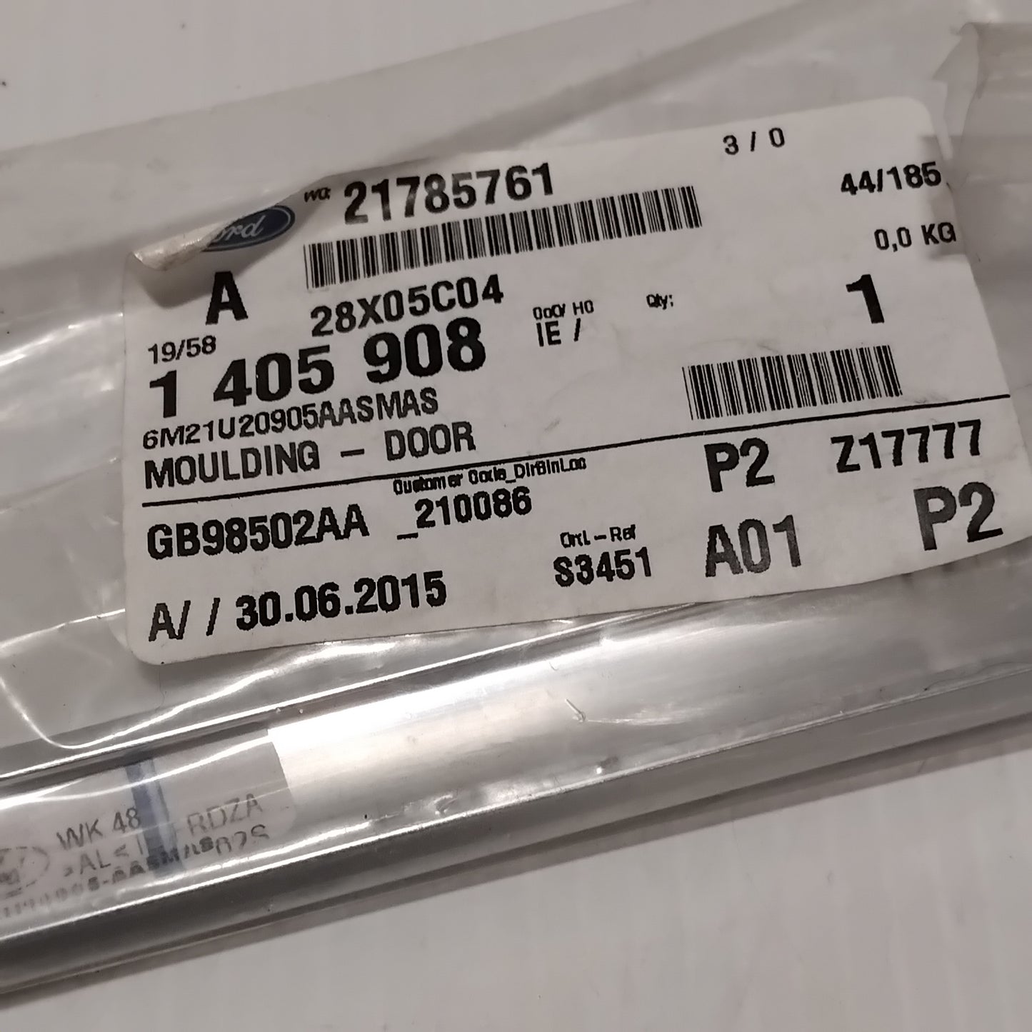 Genuine Ford Moulding - Door Window Frame | 1405908