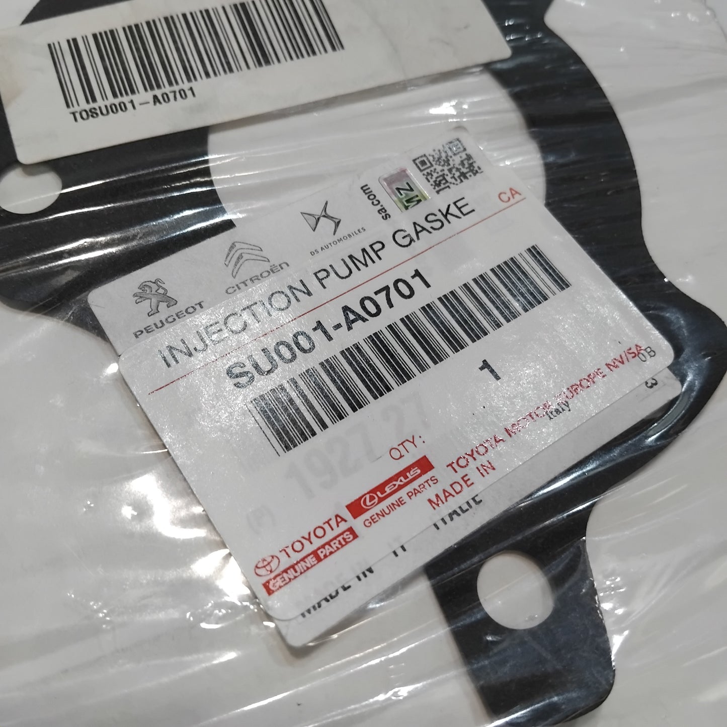 Genuine Injection Pump Gasket - Toyota Proace 2013-2016 Diesel | SU001-A0701