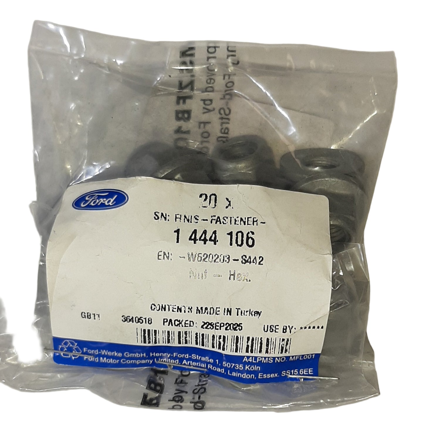 Genuine Ford Nut - Hex | 1444106