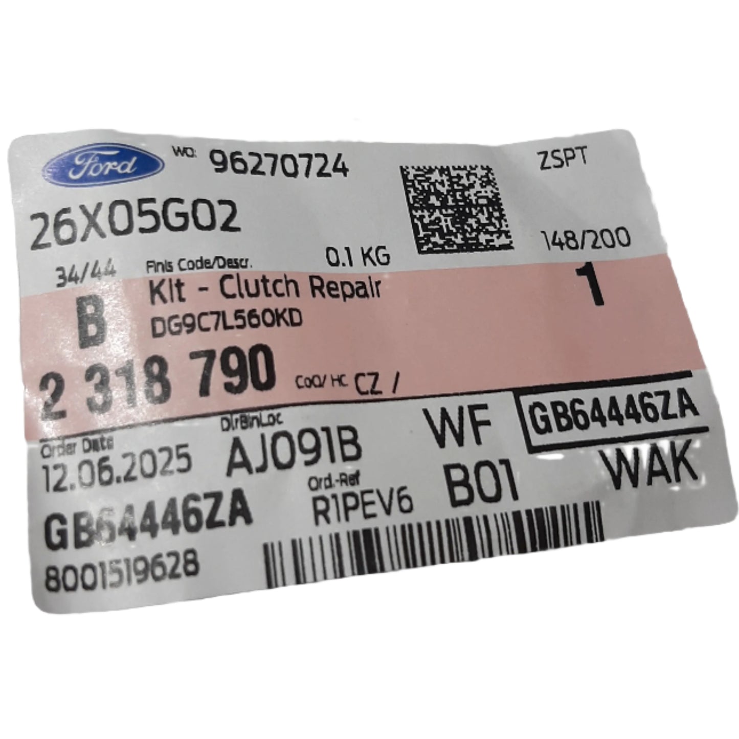 Genuine Ford Kit - Clutch Repair | 2318790