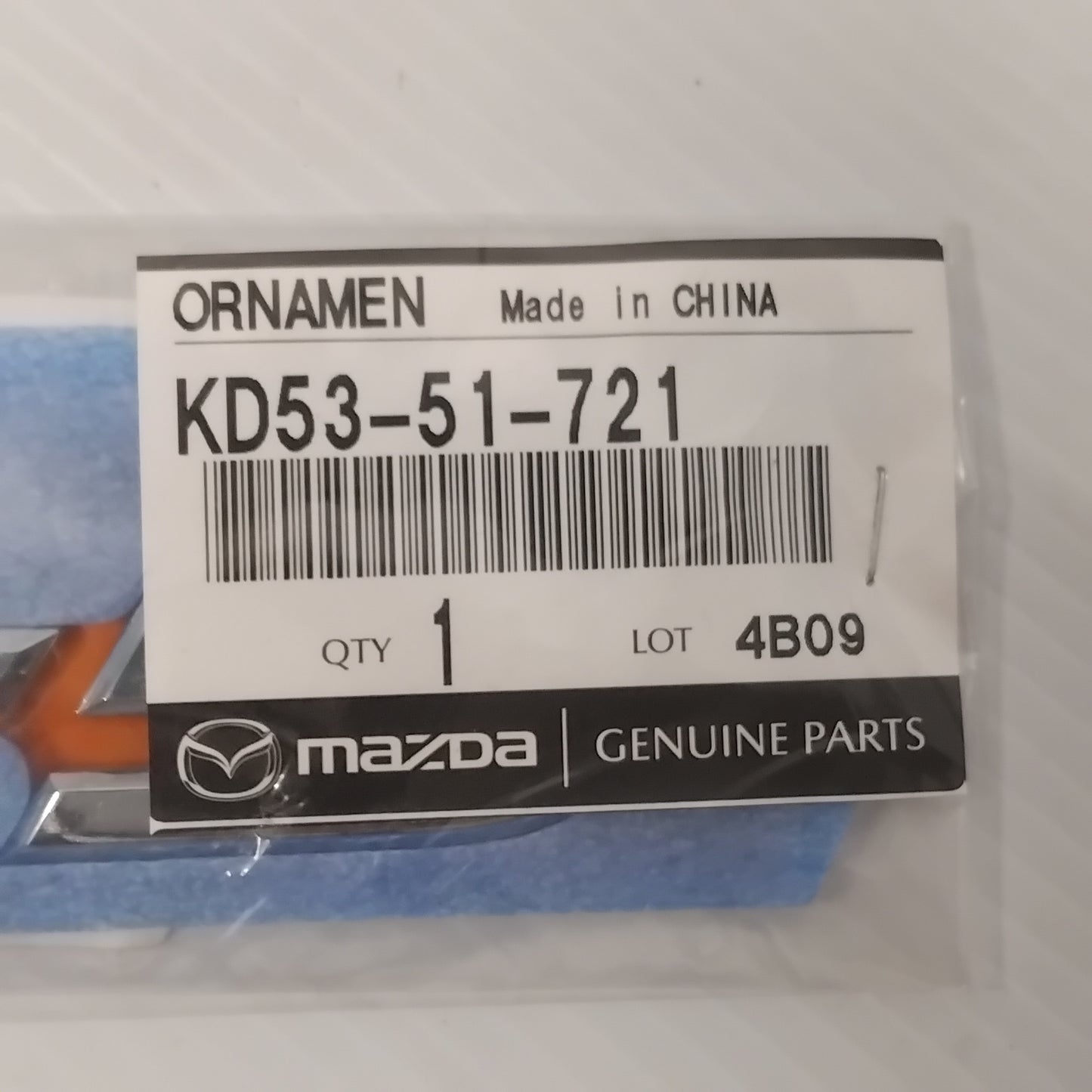 Genuine Mazda Ornament Car Na | KD5351721