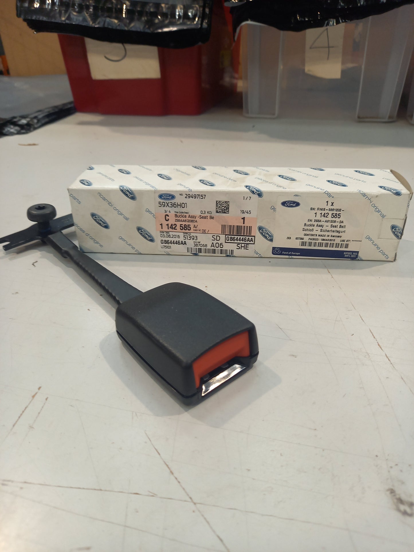 Genuine Ford Buckle Assy - Seat Belt | 1142585