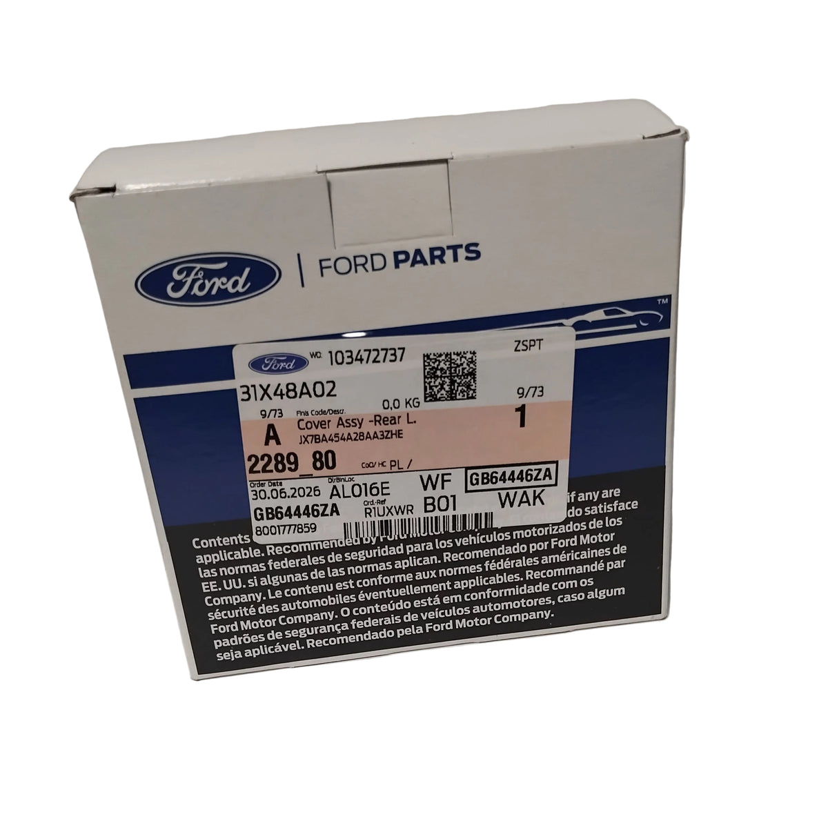 Genuine Ford Cover Assy - Rear Light Cluster | 2289580