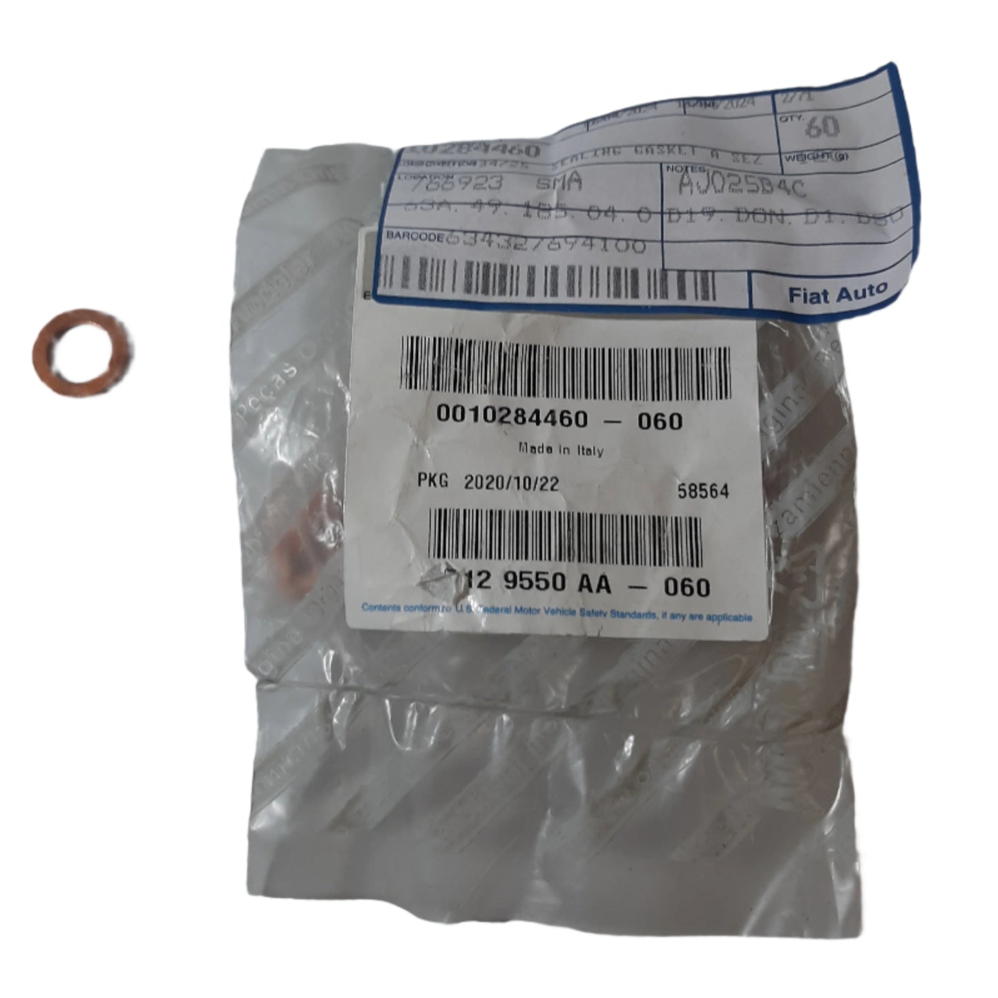 Genuine Fiat Sealing Gasket | 10284460