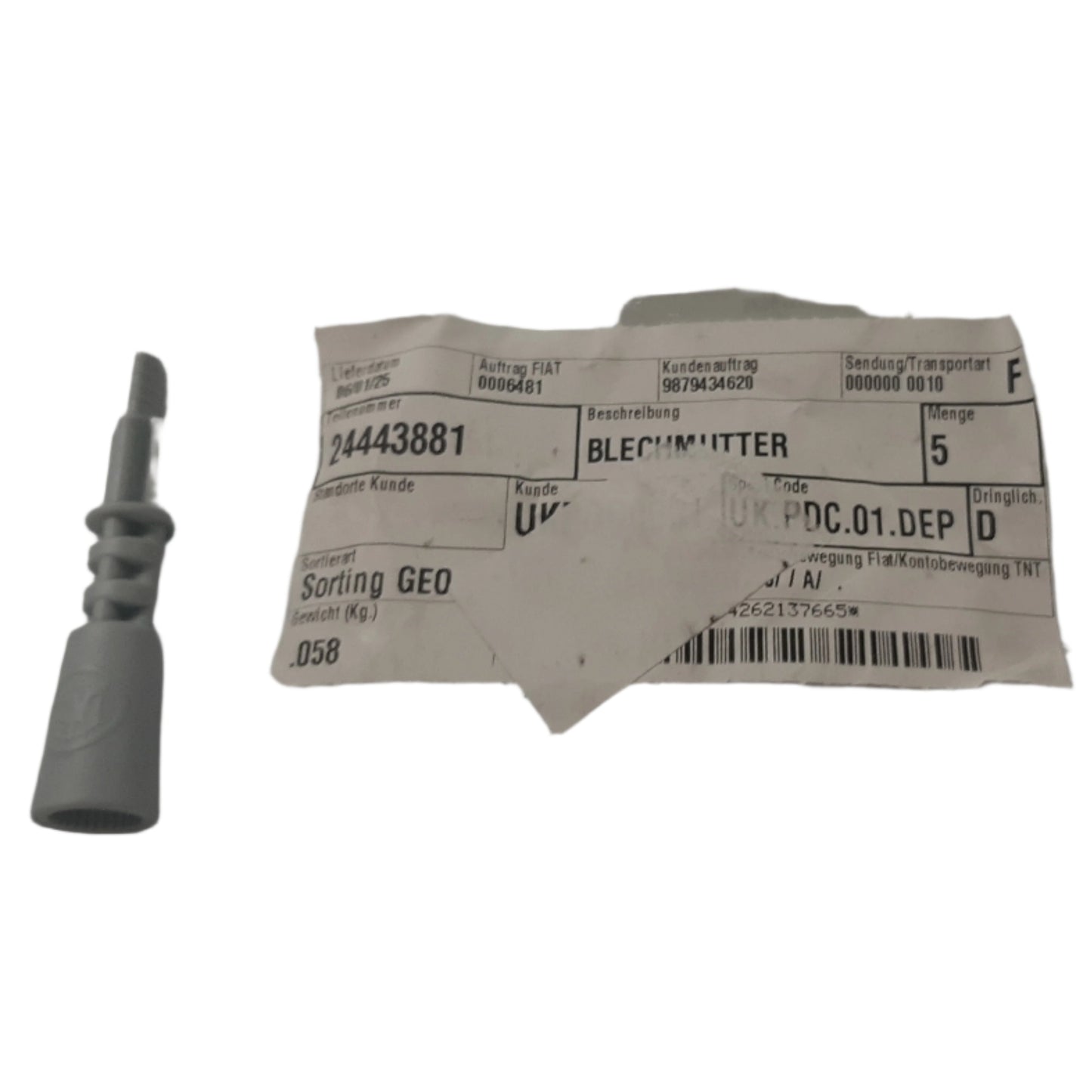 Genuine Vauxhall Key, Tyre Valve Cap | 24443881