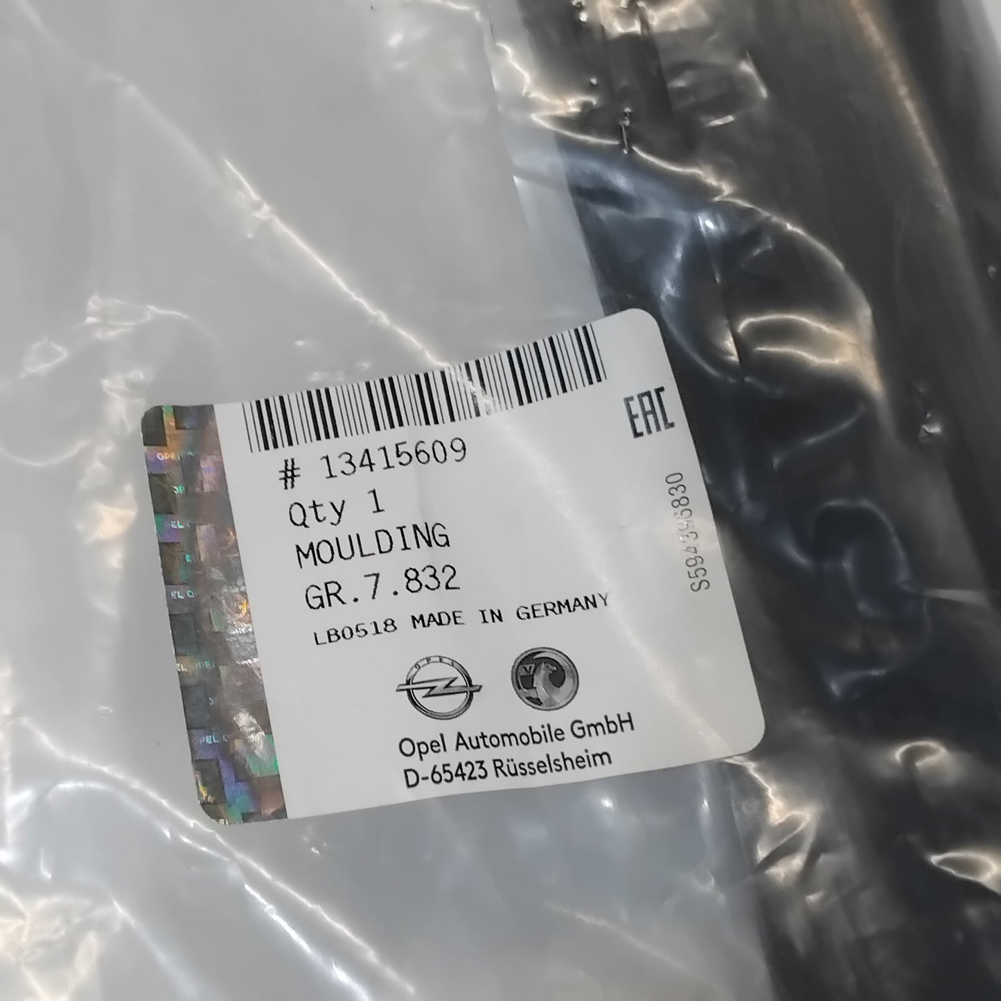 Genuine Vauxhall O:Fr Bmpr Dfltr | 13415609