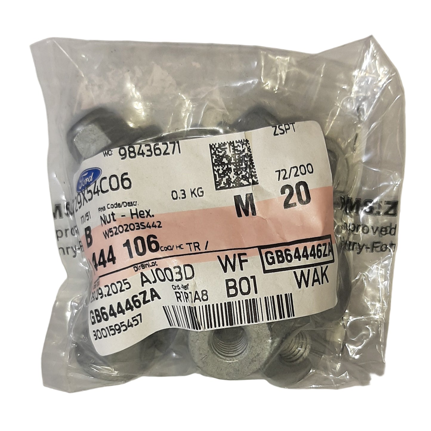 Genuine Ford Nut - Hex | 1444106