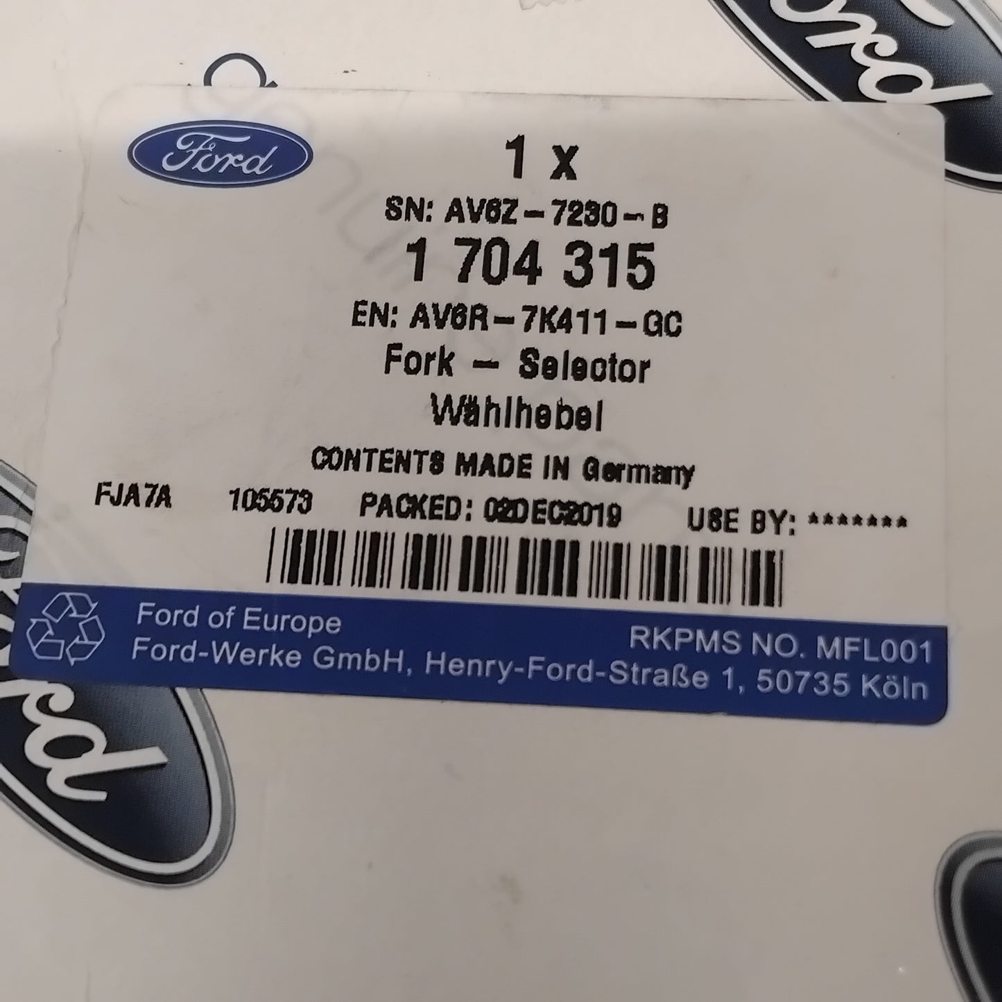 Genuine 3/4/5/6 Gear Selector Fork - Ford Focus - 6-Speed Manual | 1704315