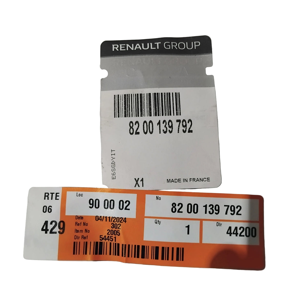 Genuine Renault Pipe Washwipe | 82 00 139 792