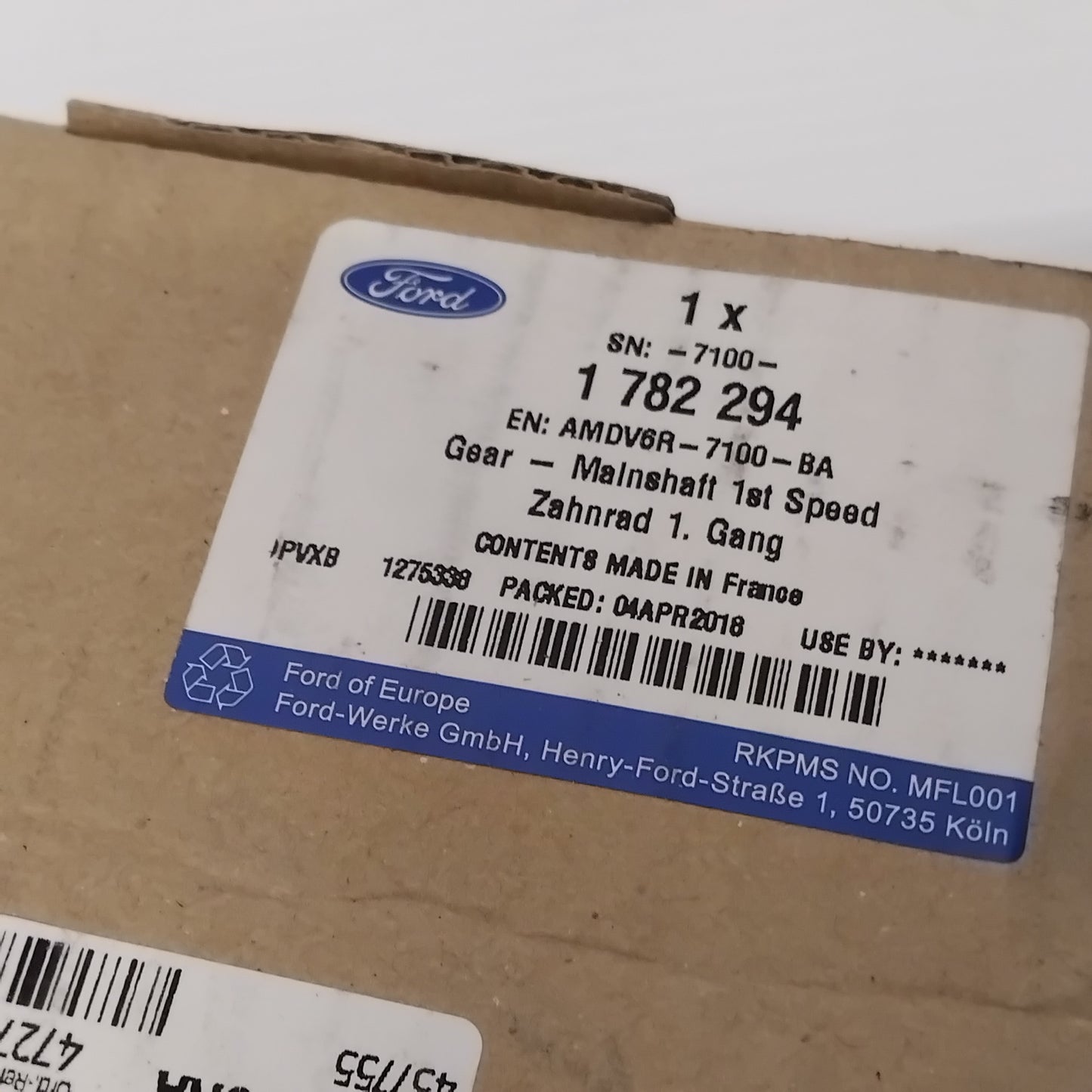 Genuine 1st Speed Gear - 43 Teeth - Ford Fiesta / Focus / KA | 1782294