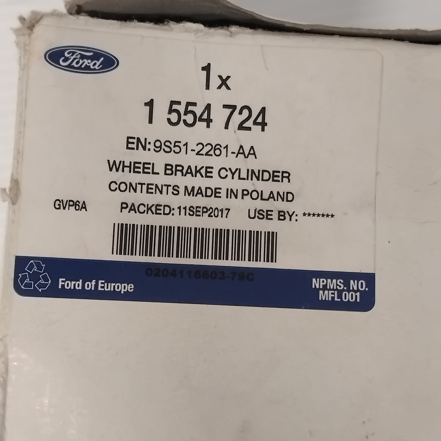 Genuine Rear Brake Cylinder - Ford KA 2008-2010 | 1554724