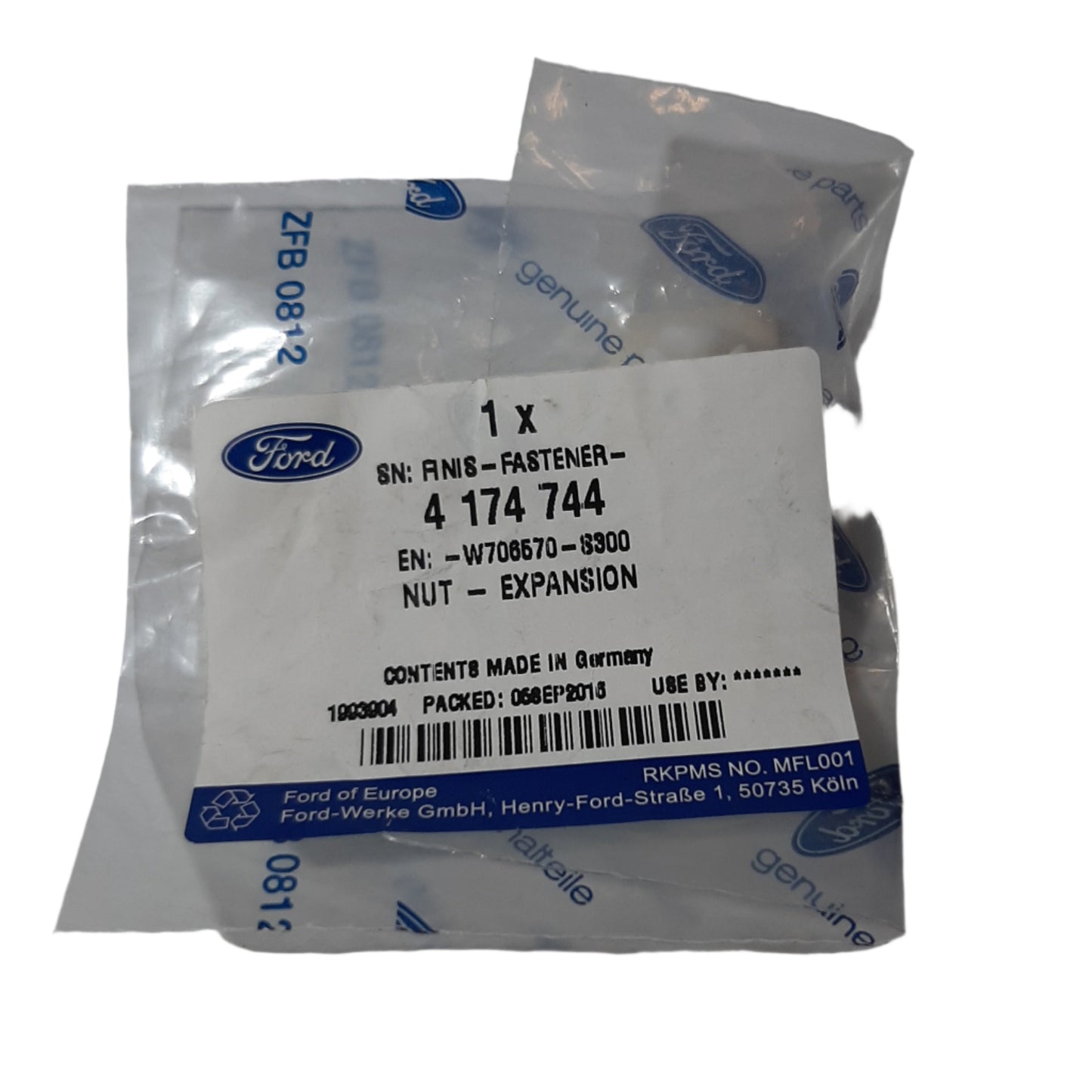 Genuine Ford Nut - Expansion | 4174744