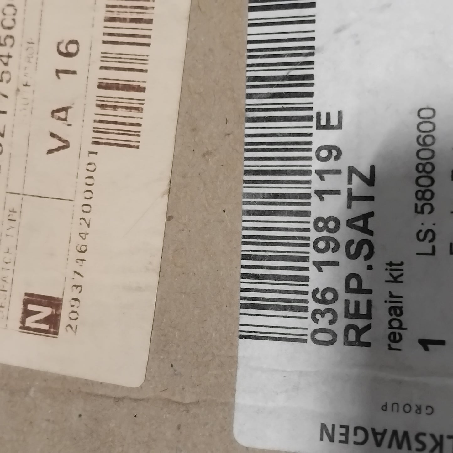 Genuine SEAT Repair Kit | 036198119E