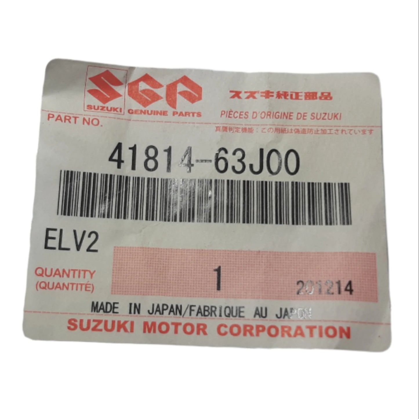 Genuine Suzuki Nut Rear Shk Abs Uppe | 41814-63J00-000