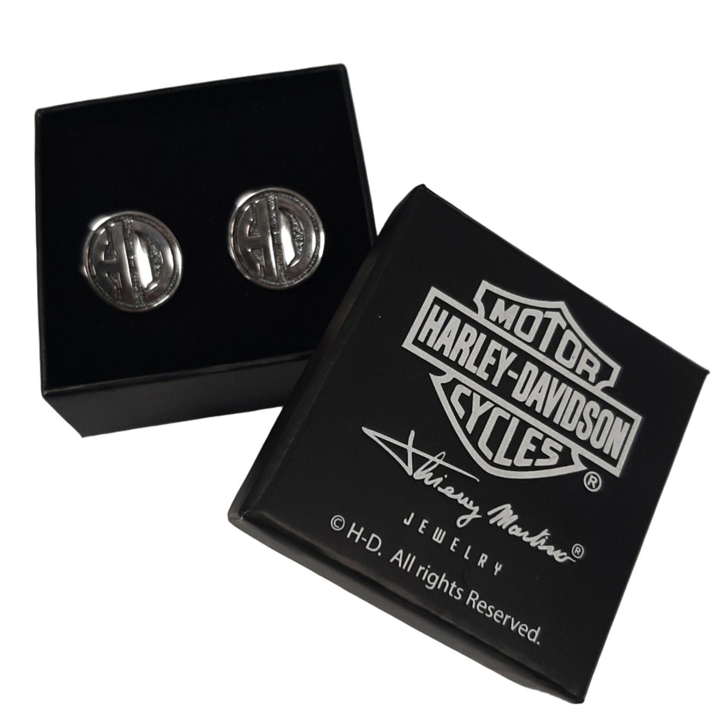 Genuine Harley Davidson Cuff Links - Silver | HDCL005SP