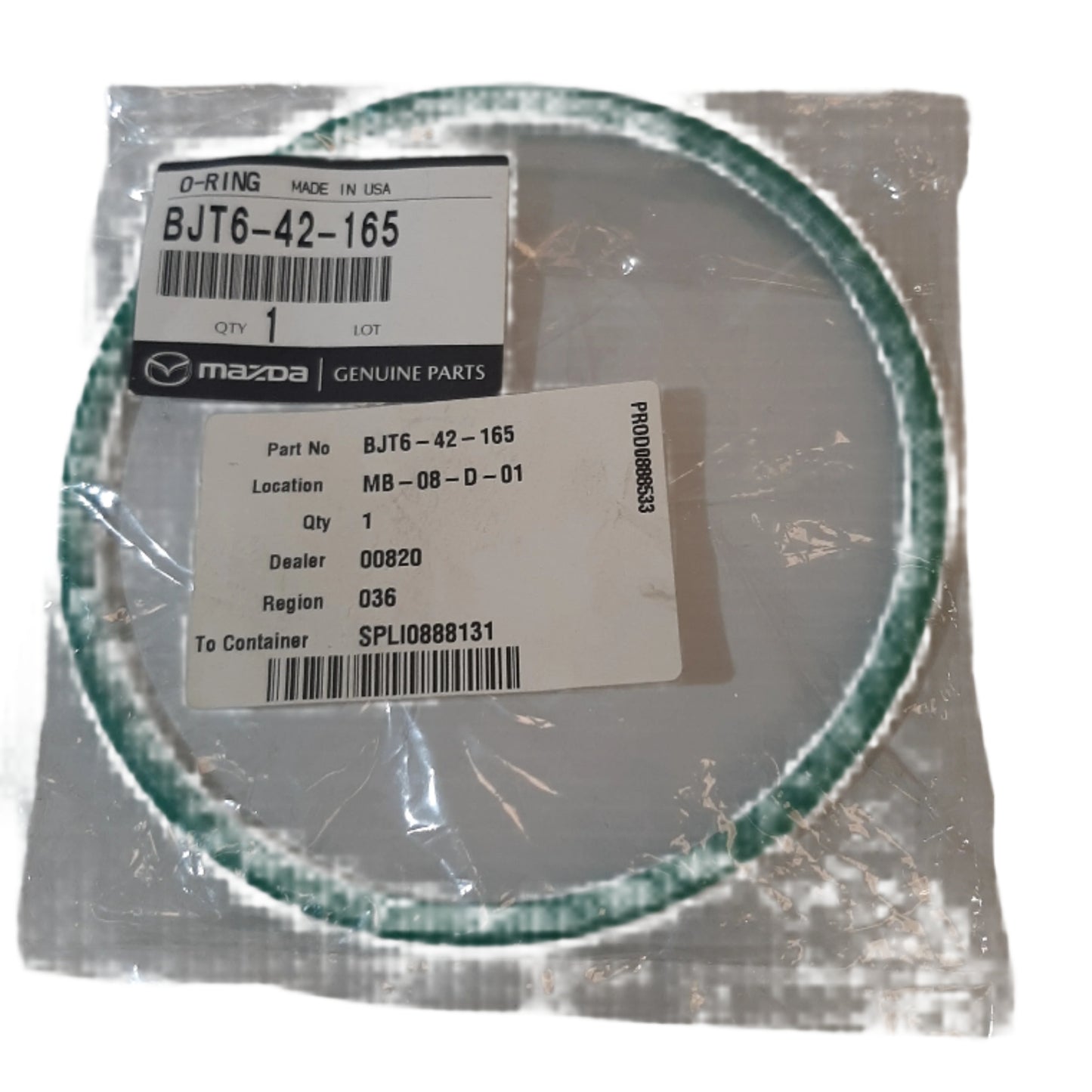 Genuine Mazda Ring,'O' | BJT642165