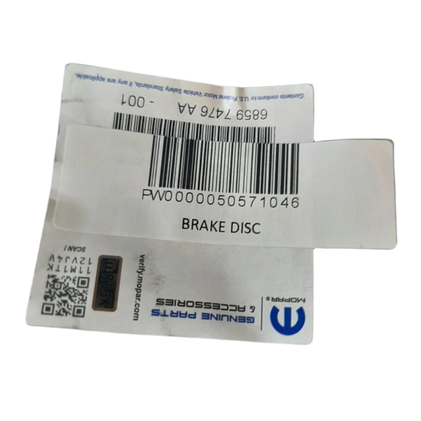 Genuine Fiat Brake Disc | 50571046