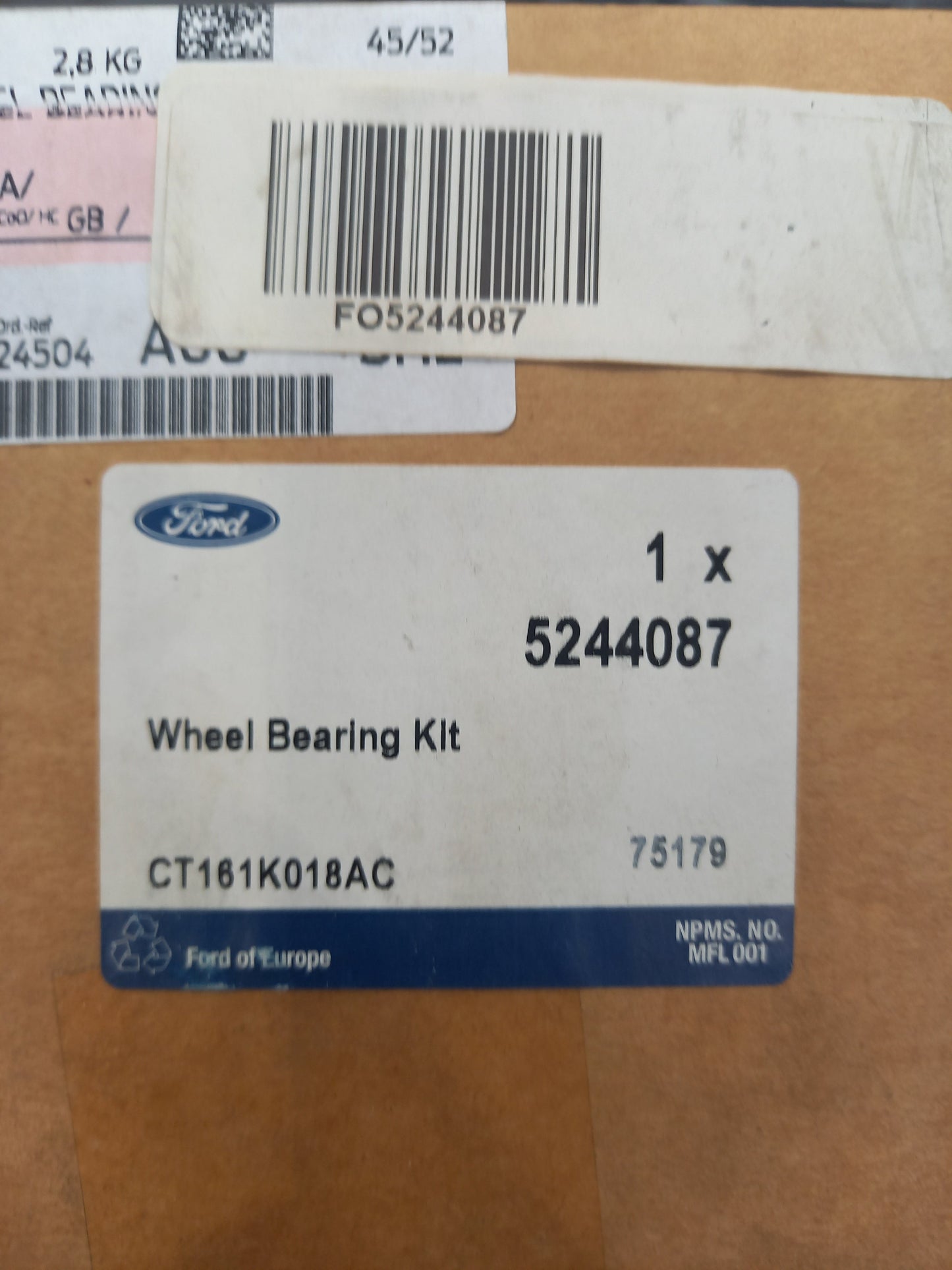Genuine Ford Kit - Wheel Bearing Repair | 5244087