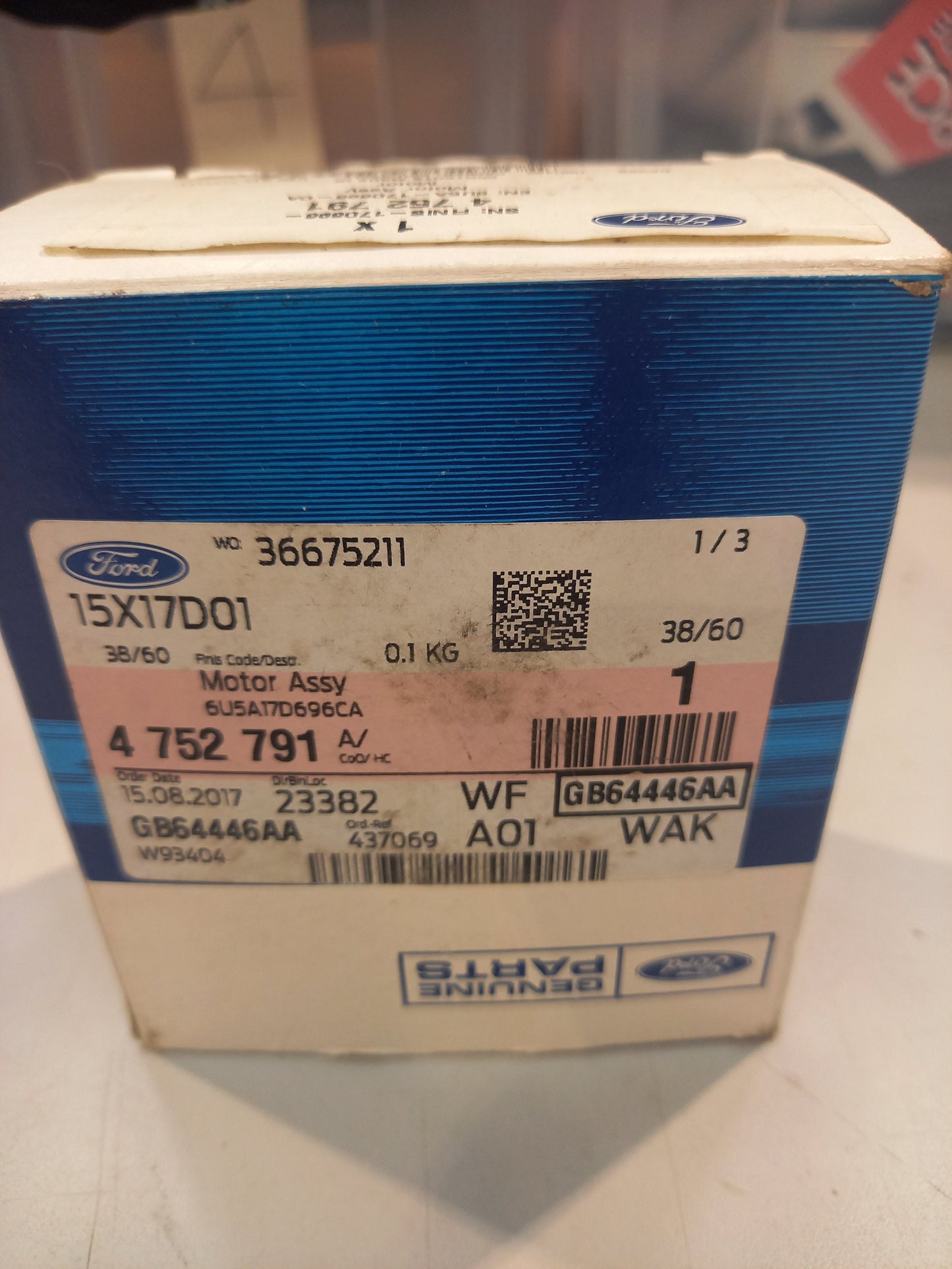 Genuine Ford Motor Assy | 4752791