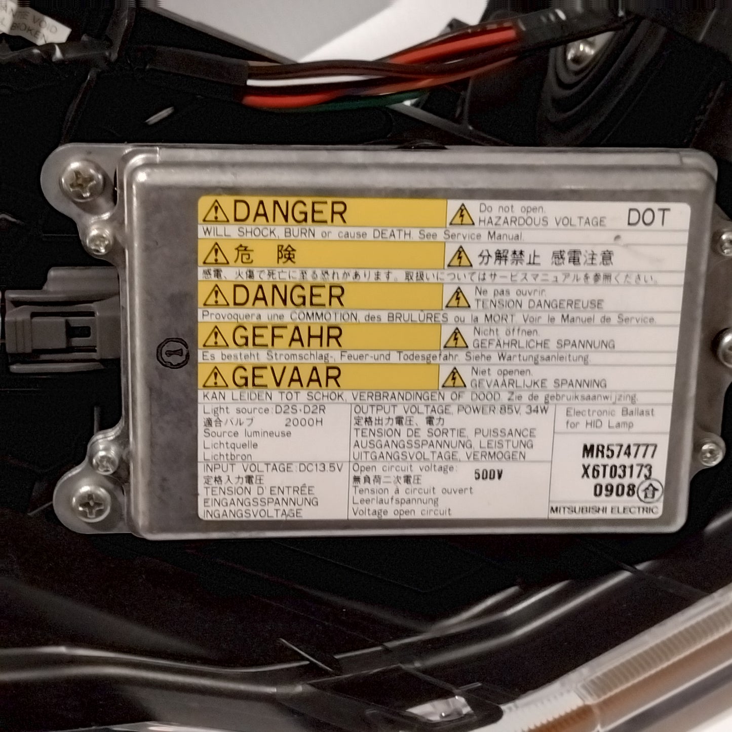 Genuine Left Hand Side Headlamp - Mitsubishi Lancer 2002-2007 | 8301B819