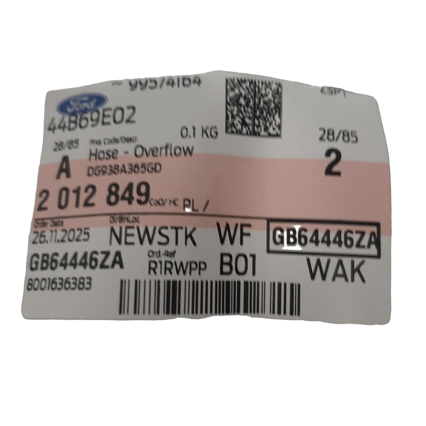 Genuine Ford Hose | 2012849