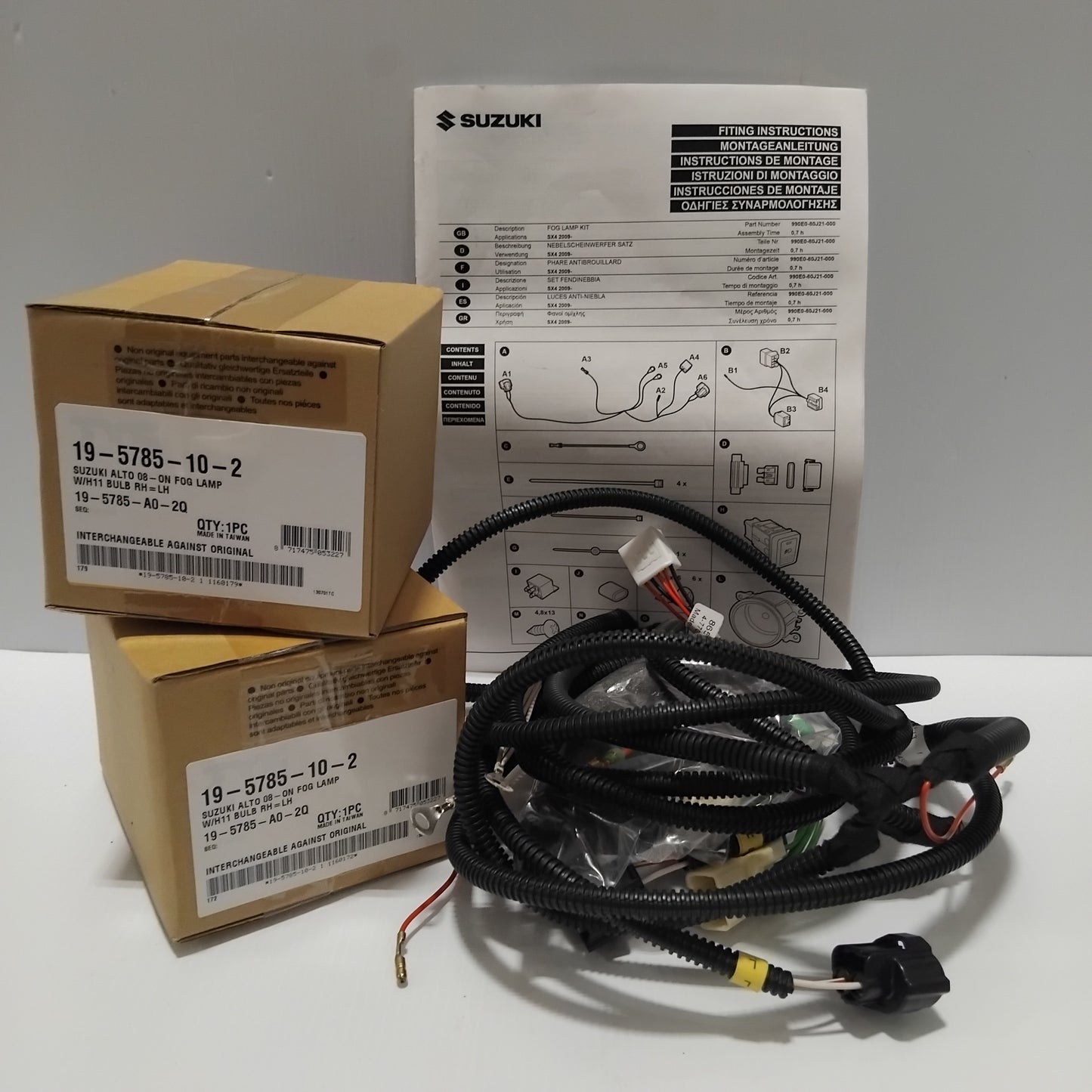 Genuine Suzuki Fog Lamp Kit Sx4 | 990E0-80J21-000