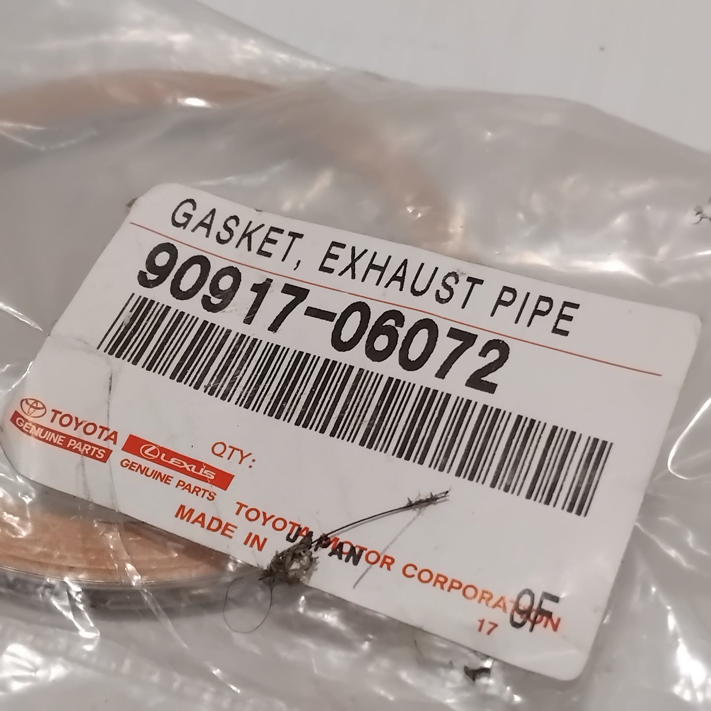 Exhaust Gasket Cat to Y - Lexus LS Phase 1 | 90917-06072