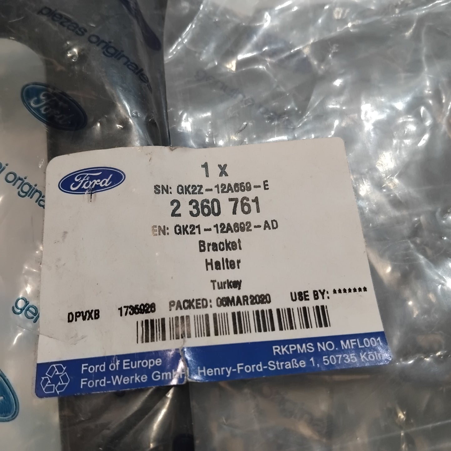 Genuine Engine ECU Bracket - Ford Transit Custom | 2360761