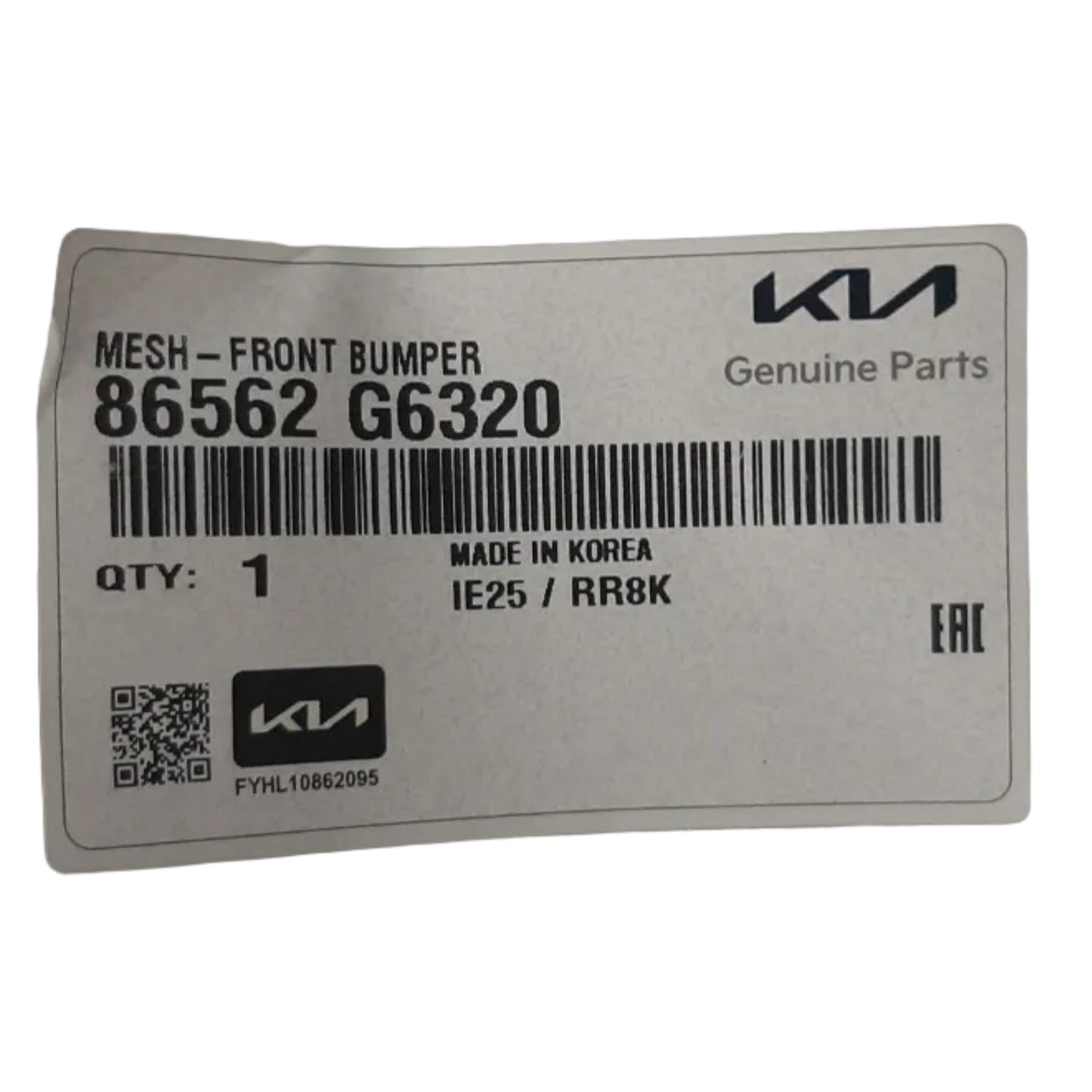 Genuine Kia Mesh-Front Bumper | 86562G6320