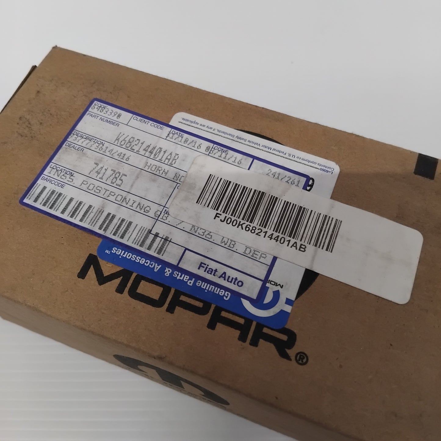 Genuine Low Note Horn - Jeep Grand Cherokee 2015-2017 | K68214401AB