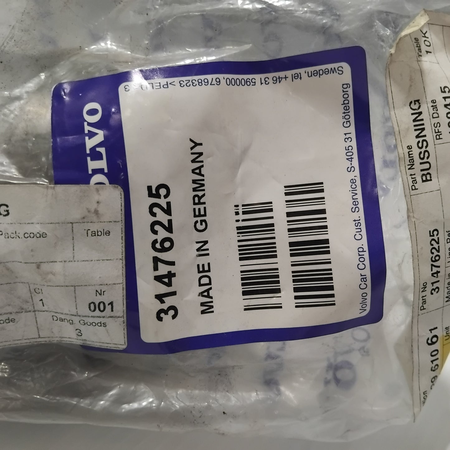 Genuine Volvo Bushing | 31476225