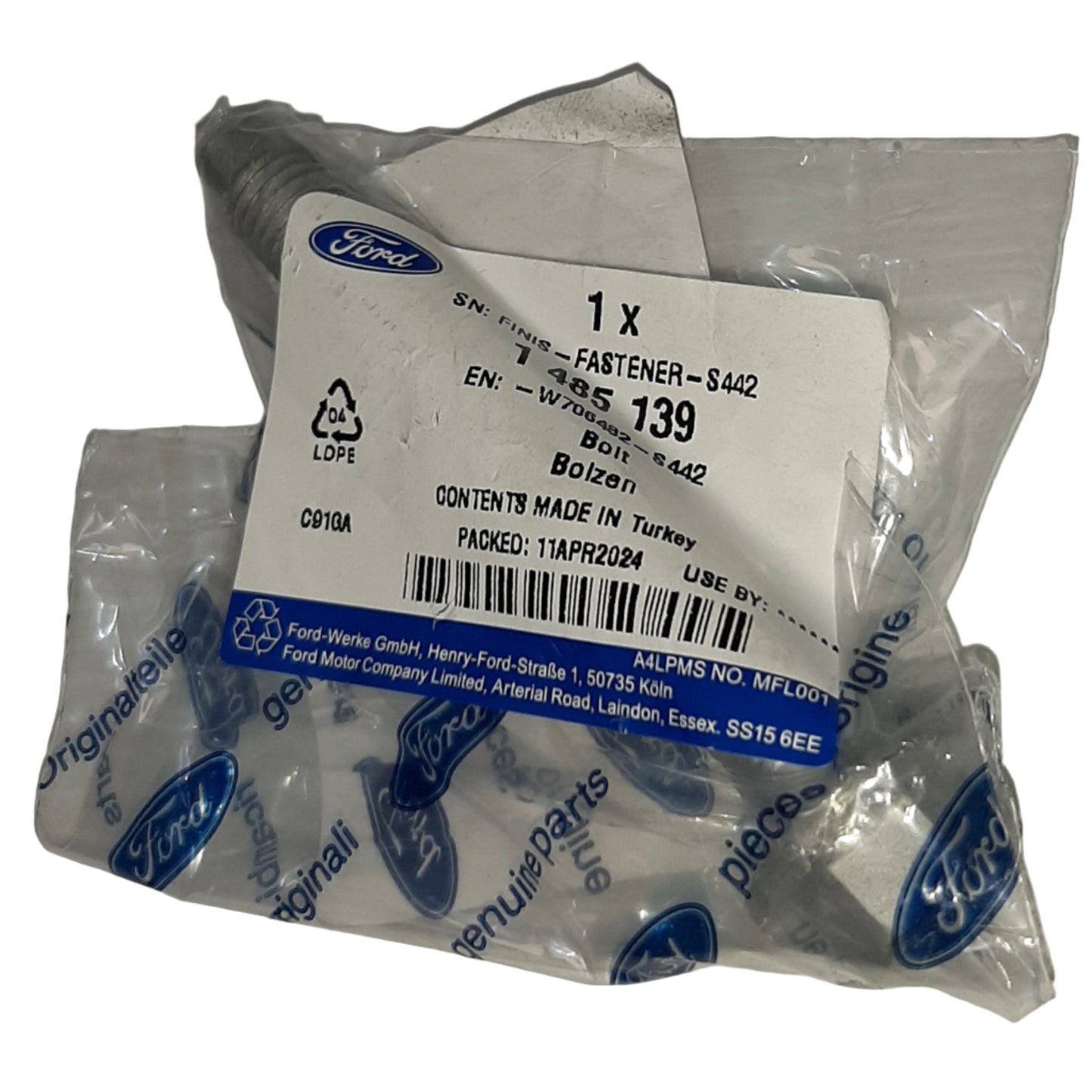 Genuine Ford Bolt | 1485139
