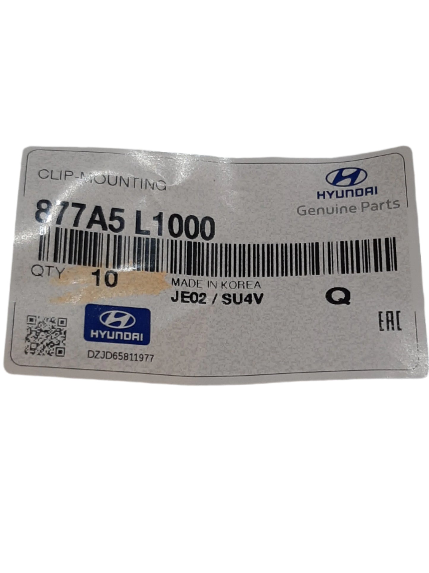 Genuine Hyundai Clip-Mounting | 877A5L1000