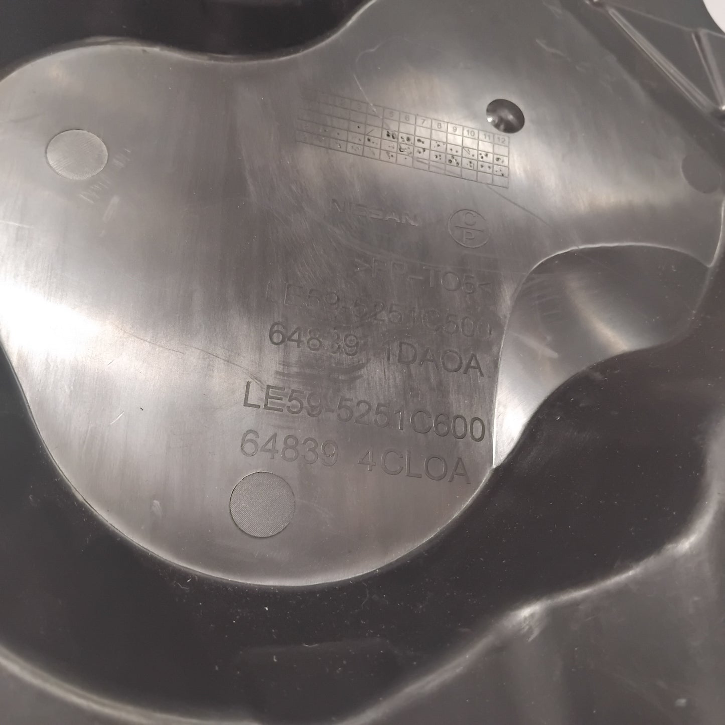 Genuine Nissan Cover-Splash,Ho | 648394CL0A