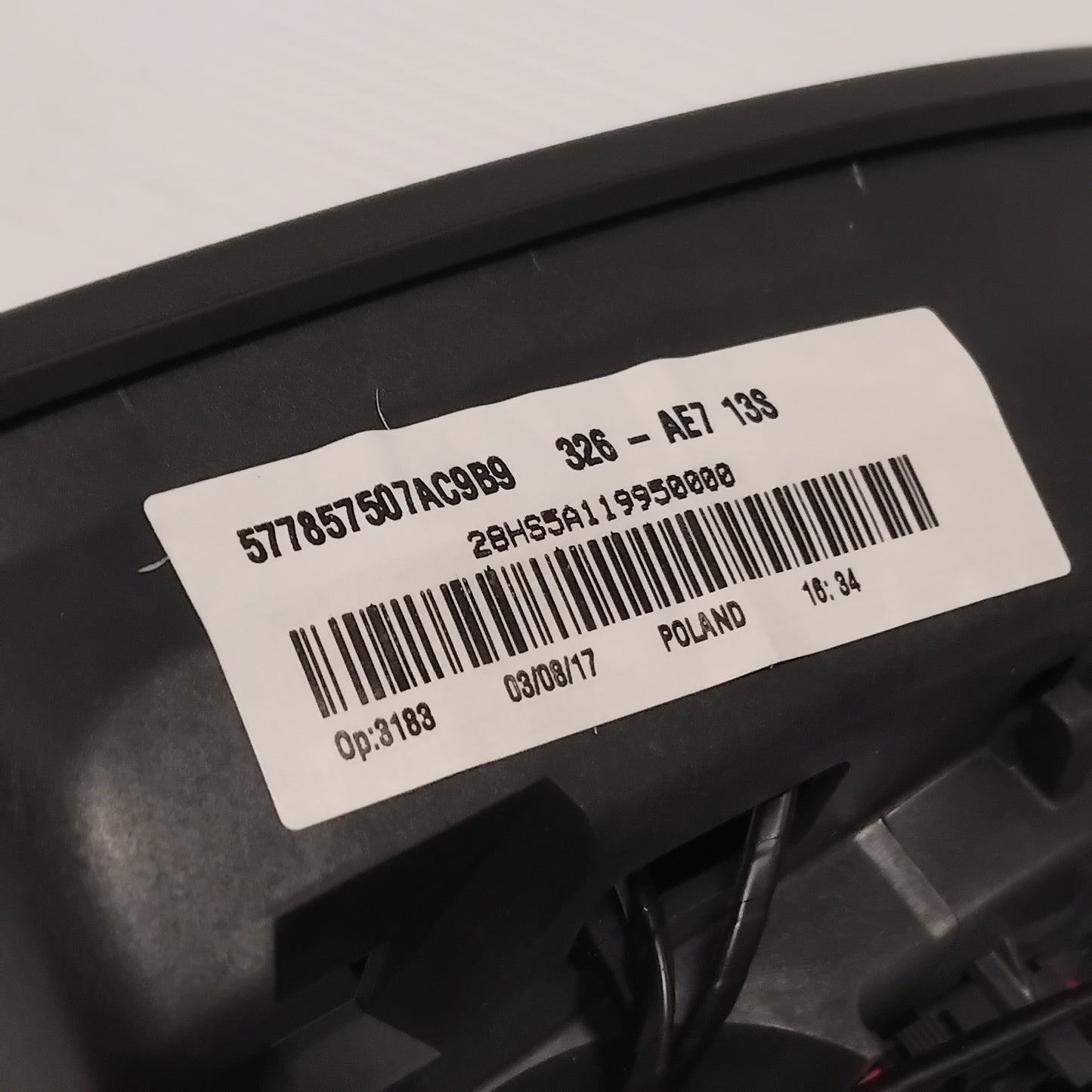 Genuine SEAT Housing | 577857507AC9B9