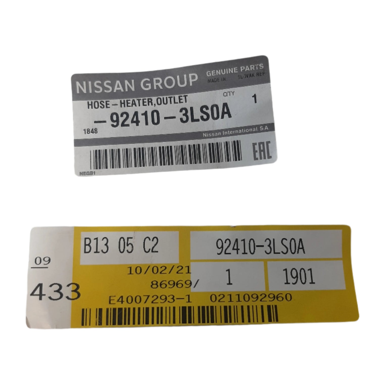 Genuine Nissan Hose-Heater| 924103LS0A