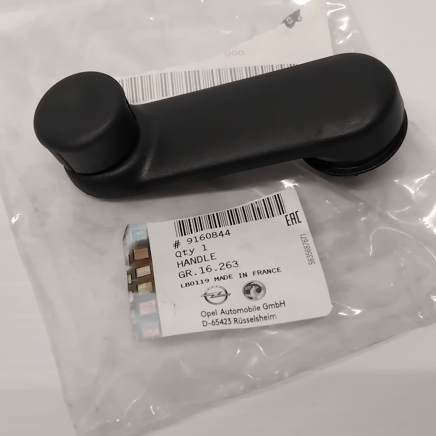 Window Front Door Window Handle - Vauxhall Movano A / Vivaro A | 9160844