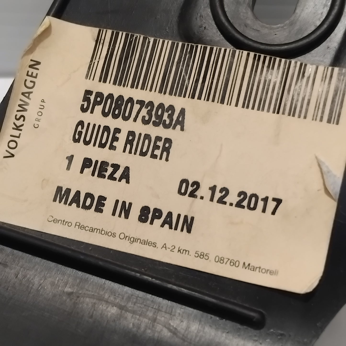 Genuine SEAT Piece | 5P0807393A