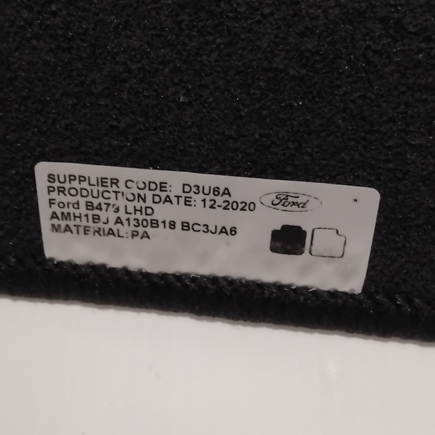 Genuine Ford Mat - Front Floor | 2195330