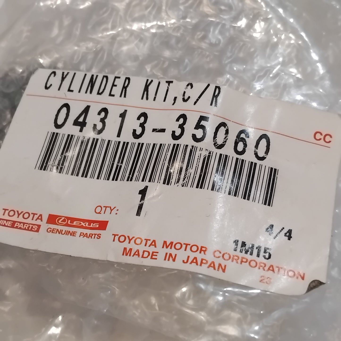 Genuine Toyota Cylinder Kit,Clutch Release | 04313-35060